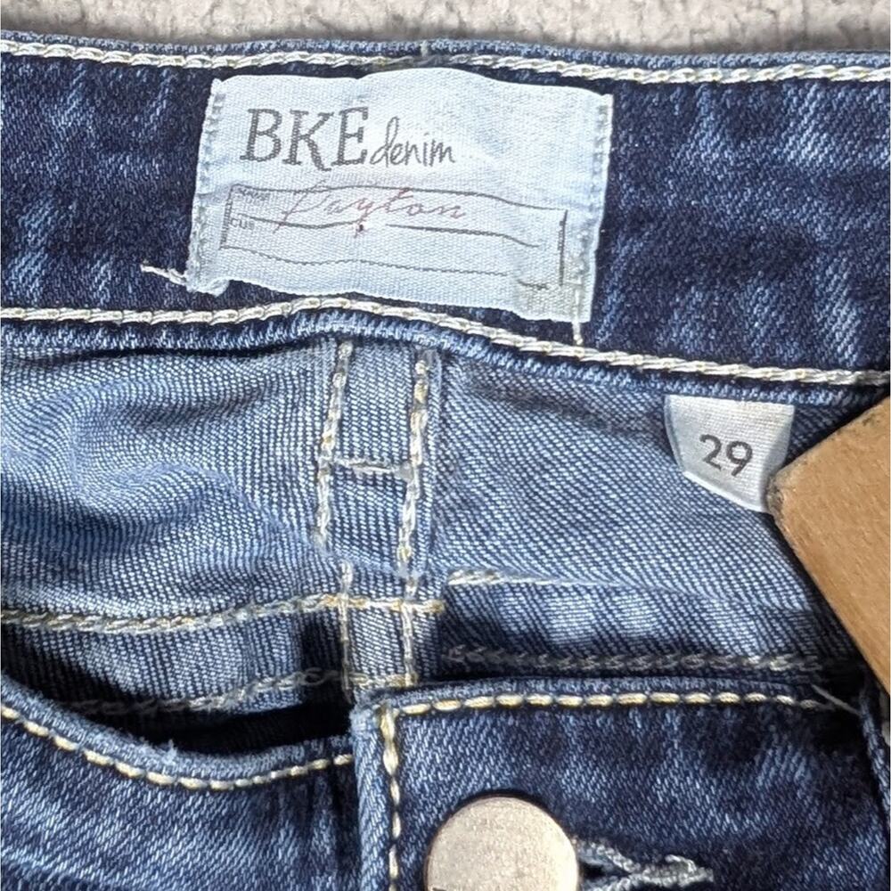 BKE Payton Jeans Womens 29 Blue Stretch Denim Crop Capri Jeans - Picture 6 of 9